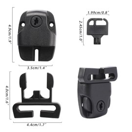 6 Pack Spa Hot Tub Cover Clips Hot Tub Cover Latch Replacement Clips Key Spa Cover Latches Clip Locks with Keys Hot Tub Accessories