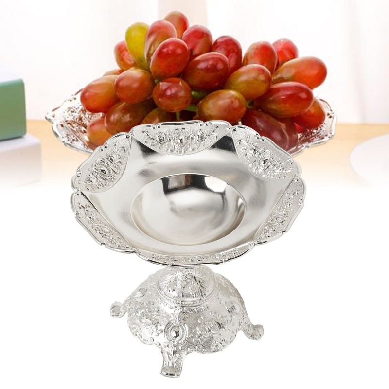 European Style Fruit Tray Metal Zinc Alloy Snack Nut Food