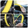 Frani Nappa Leather Steering Wheel Cover,Universal Fit 15 Inch-Premium Non-Slip