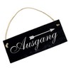 Exit Sign with Arrow Left or Right - Slate Engraved