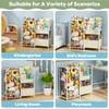 AIJIAMEIER Kids Toy Organizer with Bookshelf, Stuffed Animal Zoo Storage