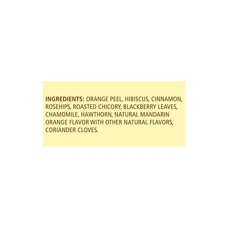 Celestial Seasonings Mandarin Orange Spice Herbal Tea, 20 Count