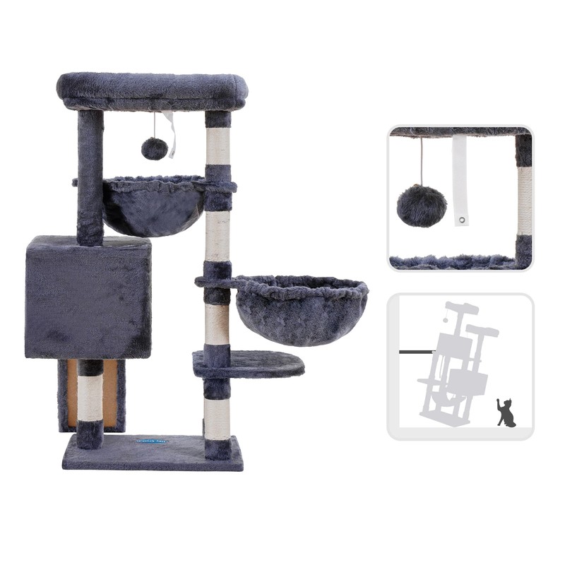 Hey-brother Cat Tree, Cat Tower for Indoor Cats, Cat House