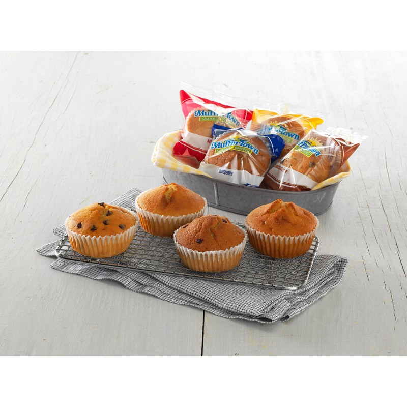 Muffin Town Grab & Go Bakery Wholegrain Chocolate Chip Muffins