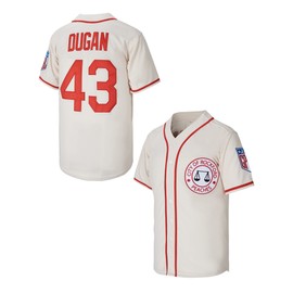 Jimmy Dugan 43 City of Rockford Peaches A League of Their Own Movie Men's Baseball Jersey Stitched Size XXL