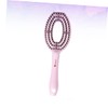 Ipetboom Plastic Scalp Massage Comb for Women Non-Static Hairbrush Curved