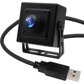 Svpro 8MP USB Camera Fisheye 180 Degree Ultra Wide Angle Webcam, High Resolution 3264 x 2448 USB Camera with Aluminium Housing for Industrial and PC Computers