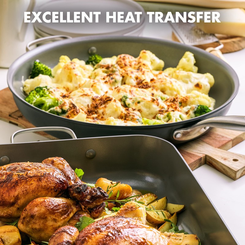 GreenPan Chatham Hard Anodized Healthy Ceramic Nonstick, 13" Frying Pan