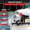 1-Inch Gas-Powered Water Transfer Pump,43CC 2-Stroke Semi-Trash Water Pump,Heavy Duty