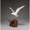 Seagull Sculpture by John Perry "Wings up" Style on Burl