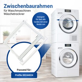 VIOKS Zwischenbaurahmen Trockner Waschmaschine Ersatz für Bosch Zwischenbaurahmen 00244024 - Verbindungssatz Waschmaschine Trockner Verbindungsrahmen