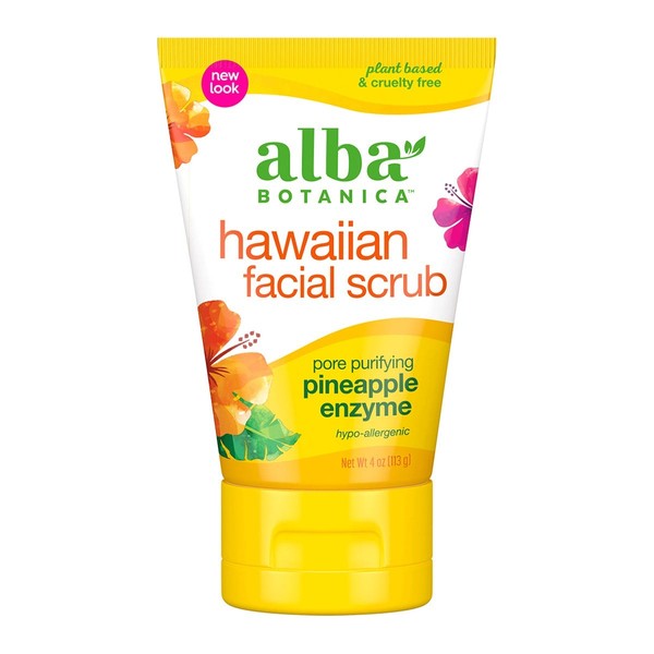 Alba Botanica Hawaiian Facial Scrub Pineapple Enzymes 113g