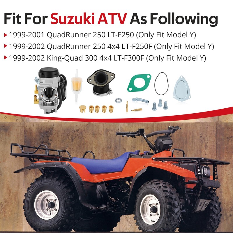 JAVIK Carburetor Intake Manifold Boot For Suzuki QuadRunner 250 LT-F250