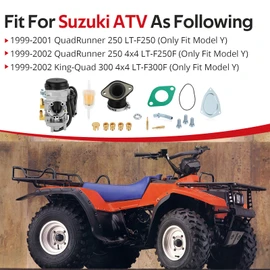 JAVIK Carburetor Intake Manifold Boot For Suzuki QuadRunner 250 LT-F250 LT-F300F King-Quad 300 LT-F300F 1999-2002 O.E.M# 13200-39D22