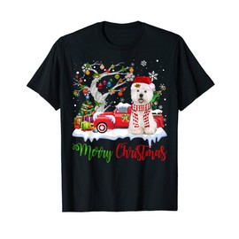 Red Truck Merry Christmas Tree Westie Pajama T-Shirt