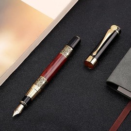 School Supplies - Pluma estilográfica de tinta de metal para escribir suave, regalo de negocios
