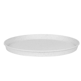 San Remo Saucer White Terrazzo 28cm