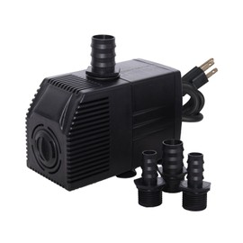 Simple Deluxe LGPUMP290G 290 GPH ETL Listed Submersible Pump Hydroponics, Aquaponics, Fountains, Ponds, Statuary, Aquariums & Inline, Black