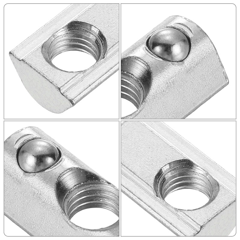 sourcing map Roll-in Spring M8 T Nut, Roll Ball Elastic