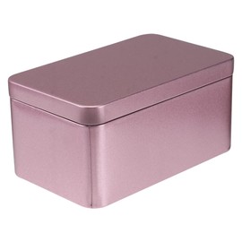 NUOBESTY Rectangle Tinplate Box Tin Storage Container for Food Candy Tea Leaf (Color Varies)