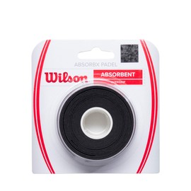Wilson AbsorbX Padel Overgrip - 3 Pack, Black