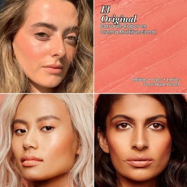 NUDESTIX Nudies Blush Stick – 3-in-1 Cream Blush for Cheeks, Eyes & Lips with Built-In Brush Soft Matte Finish for a Natural Flush Nude Peach