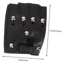 Cabilock Breathable Fingerless Riding Gloves for Men Black Half Finger Outdoor Fitness Gloves with Ventilated Soft Material Durable Stitching for Cycling Climbing Motorcycle Use