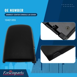 Forwinparts Armrest Center Console Lid Cover for 1997-2002 Chevy Camaro Pontiac Firebird 10421355 Black