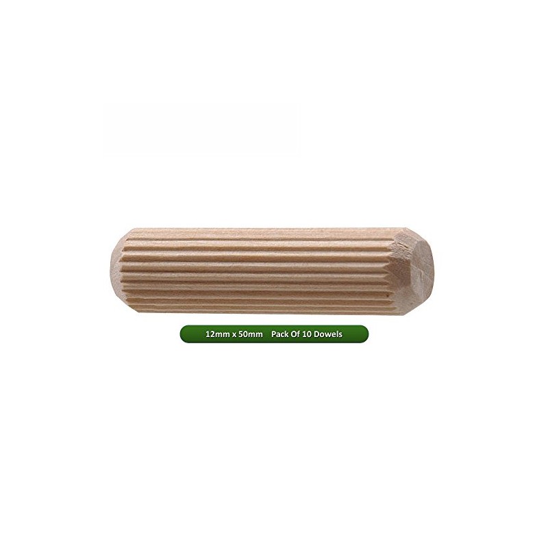Fort Fasteners Wooden Dowel 12mm x 50mm Pack of 10