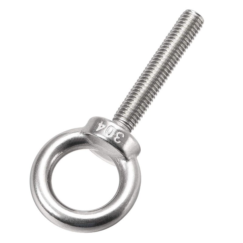 Sourcingmap Lifting Eye Bolt M10 x 60mm Male Thread 304