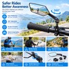 Bike Rear View Mirror for Cycling – Adjustable Rotatable Clear