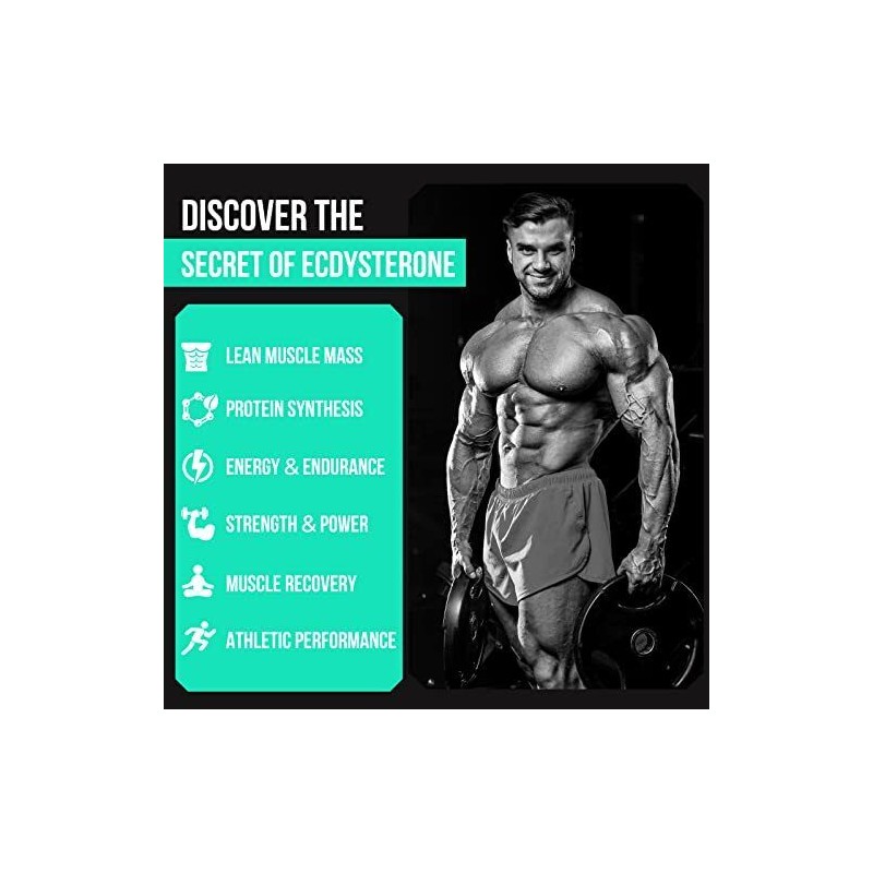 Thalacy Beta Ecdysterone 1200Mg 60 Count Muscle Building Supplement Plant