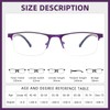 FONHCOO Reading Glasses for Women Men, Blue Light Blocking Reading