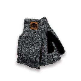 Buffalo Outdoors® Workwear Unisex Fingerless Knit Glove (Charcoal)