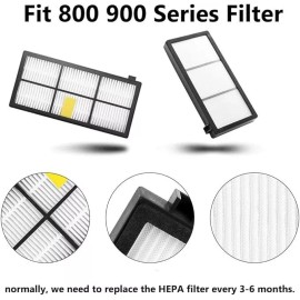 For  irobot 4-12 HEPA Filter for iRobot Roomba 800 870 880 980 Vacuum Cleaner 800 900Series - 4