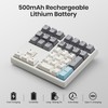 Kisnt Wireless Number Pad, Hot Swappable Mechanical Numpad,34 Keys 2.4GHz