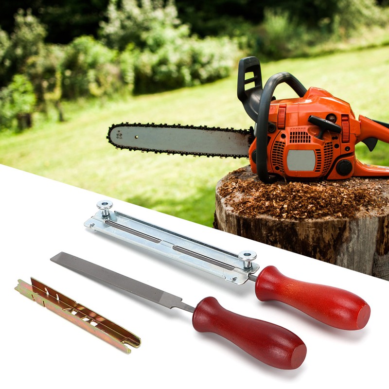 Chainsaw Sharpening File Filing Kit Guide Bar Chain Sharpen Depth
