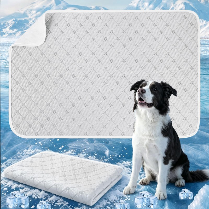 Cooling Mat for Dogs, Q-Max>0.5 Thin Breathable Dog Cooling Mat
