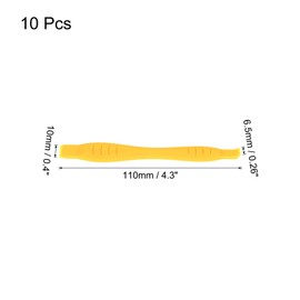 sourcing map 10pcs Universal Pry Spudger Tool, Phone Pry Opening Tool Plastic Crowbar for Cell Phone, PC, Laptop Tablet Screen Repairing, Yellow