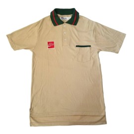 Coca-Cola Mens Medium Single Stitch Polo Shirt Uniform Embroidered Riverside
