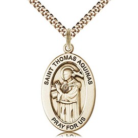 Bonyak Jewelry 14kt Gold Filled St. Thomas Aquinas Pendant