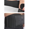 Lower Back Support Belt Black Good Breathability Wear Resistant Adjustable