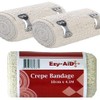 Ezy-Aid 12pk- 10cm x 4.5M Ezy-Aid Crepe Bandage - Premium Quality