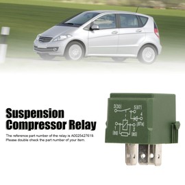 Air Spring Compressor Relay, Car Multifunctional Relay 12 V, A0025427619 Compatible with A-Class W168 W169 B-Class W245 C-Class W204 CLS Class C218 E-Class W211 W212, Relay for Air Suspension