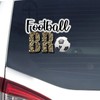Football Brother Sticker, Leopard Print Football Vinly Decal for Cars