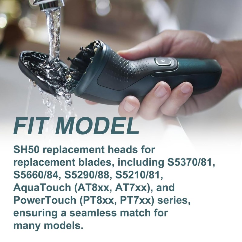 9 Packs SH50 Replacement Heads Compatible with P-hilips Norelco Series