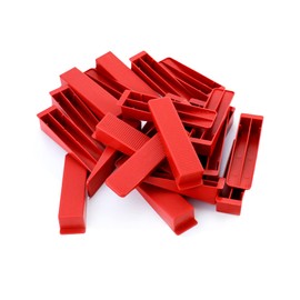 QWORK 100 Stücke Fliesenkeile, Fliesen Nivelliersystem Montagekeile für Wand und Bodenfliesen-Abstandshalter