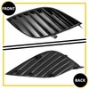 BXZ Fog Lamp Light Cover Bumper Insert Pair Glossy Black