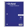Oxford 1-Subject Notebook, 8 x 10-1/2, Wide Rule, 70 Sheets