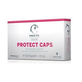 Eagle Eye Protect Caps - with 15 mg Quality Raw Material FloraGlo Lutein and Zeaxanthin - 30 Capsules with Anthocyanins and Resveratrol for Vision and Eye Health